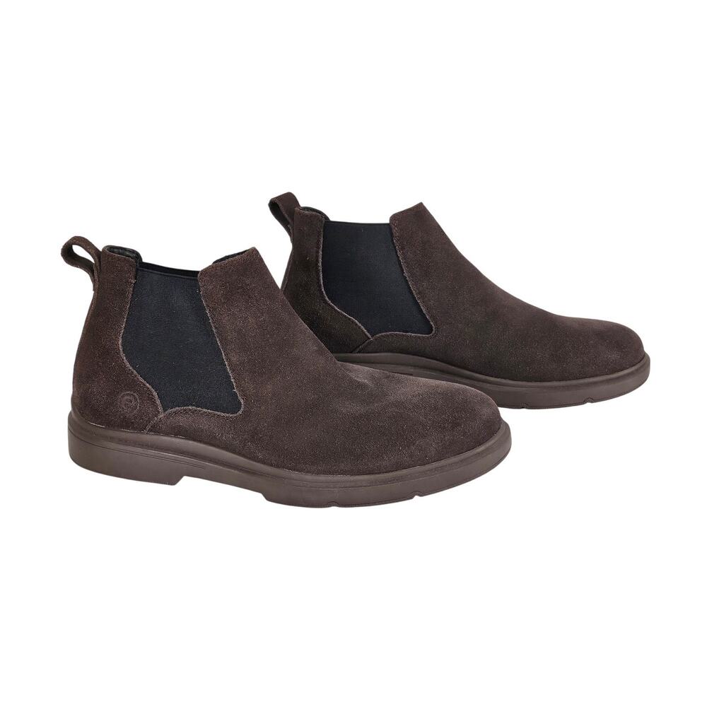 EASY SPIRIT MEN'S BROOKS SUEDE CHELSEA BOOTS – SIZE 9M – BROWN – COMFORT FIT